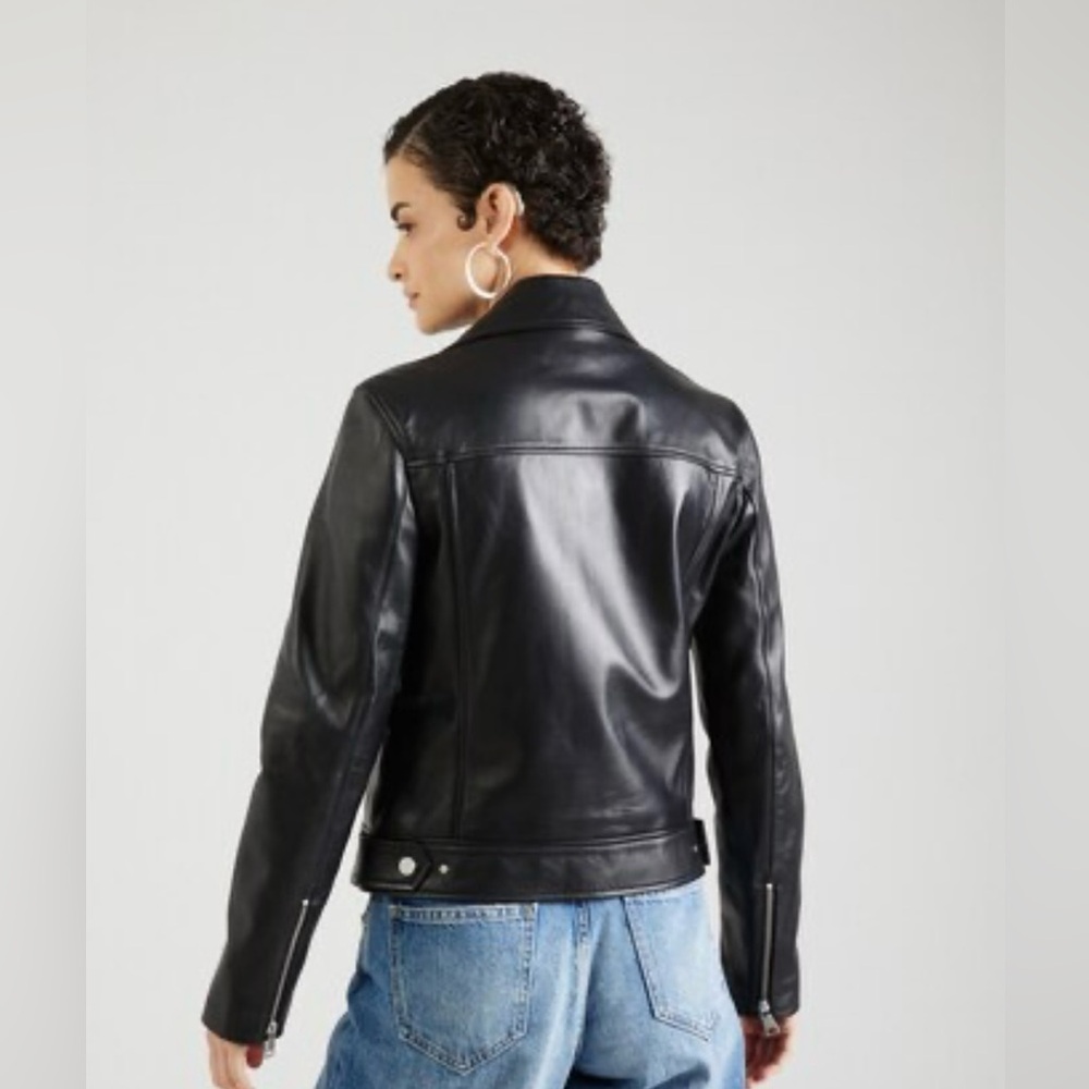 Karl Lagerfeld Black Leather Jacket